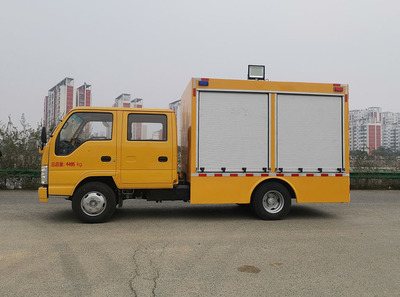 国六庆铃双排座工程救险车 城市应急救援的利器
